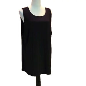 In the Style Black Pullover Top NWT Women’s 22 UK 26 Sleeveless Stretch Blouse